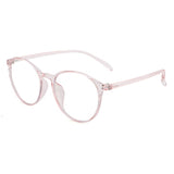 Round Blue Light Glasses - Pink