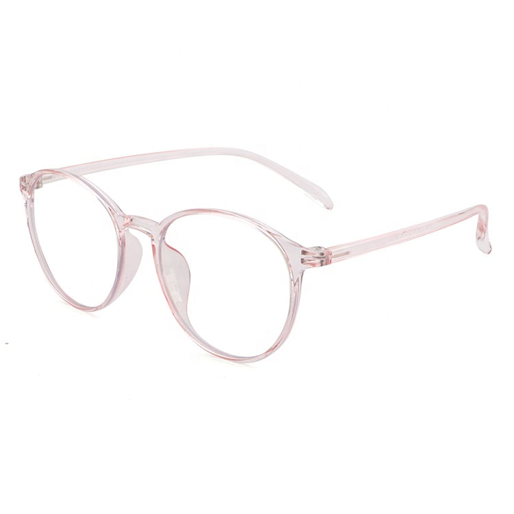 Round Blue Light Glasses - Pink