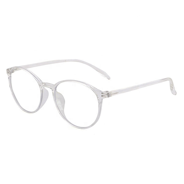 Round Blue Light Glasses - Transparent